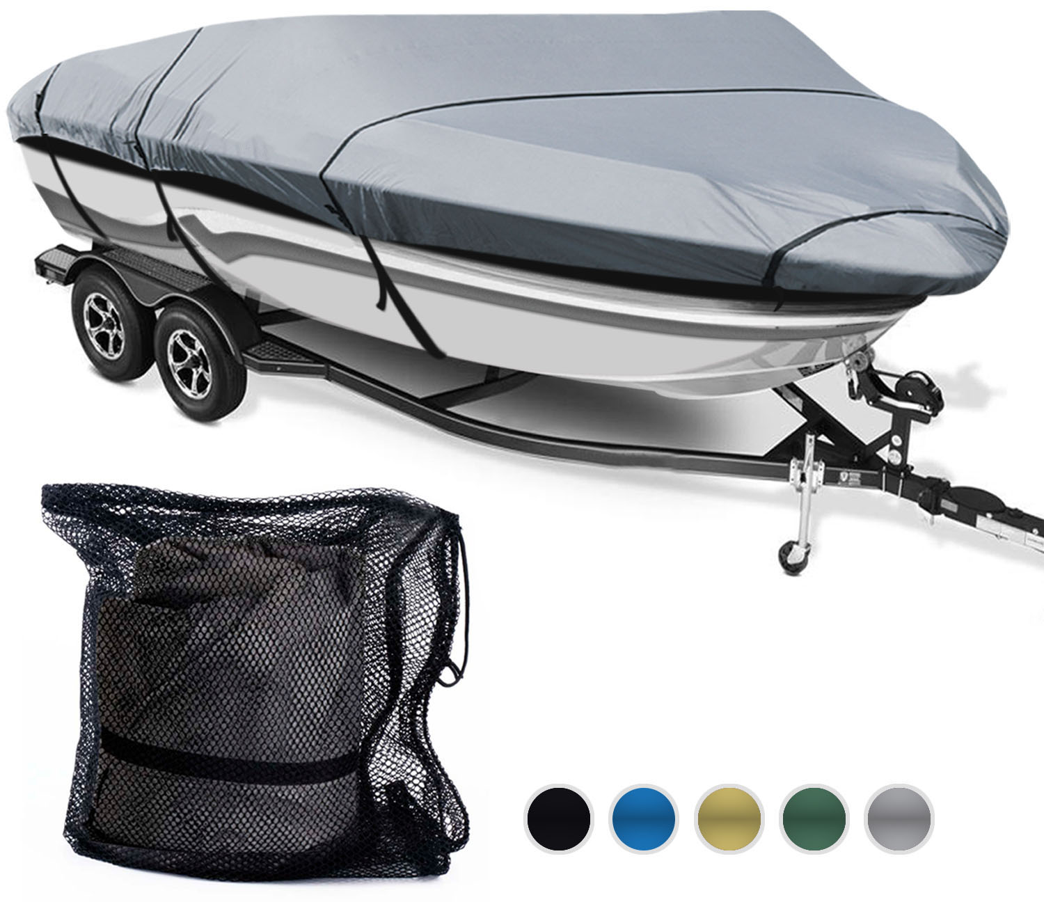 600D Waterproof Trailerable Boat Cover Fit V-Hull Tri-Hull Fishing Ski Pro-Style Bass Boats-1(1)